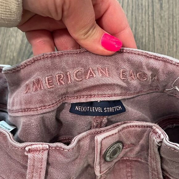 American Eagle Ne(x)t Level Stretch Purple Skinny Jeans 6 - Picture 3 of 11